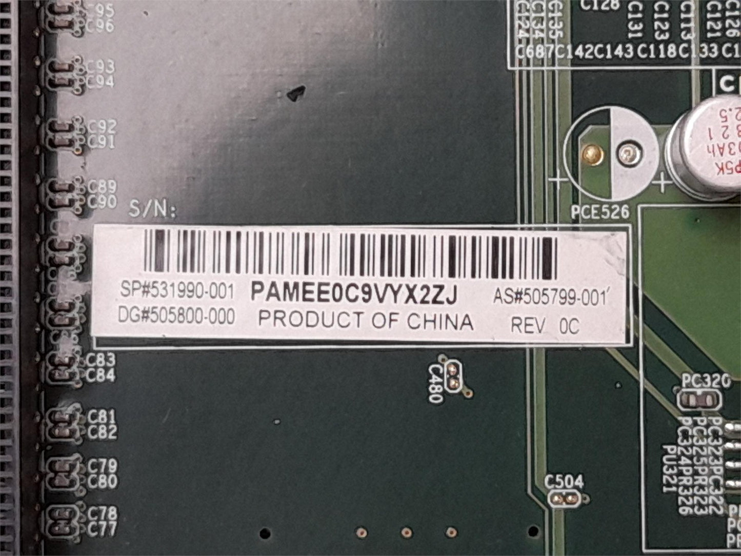 HP Compaq 8100 Elite Socket LGA1156 Motherboard 505799-001 531990-001