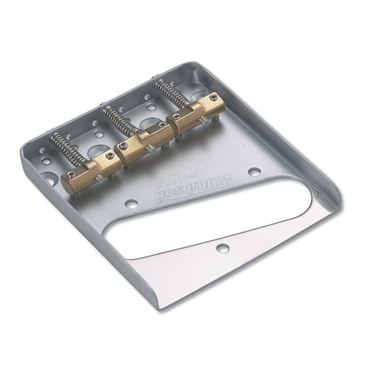 Wilkinson WTBCR Classic 3-Saddle Guitar Bridge ~ Chrome