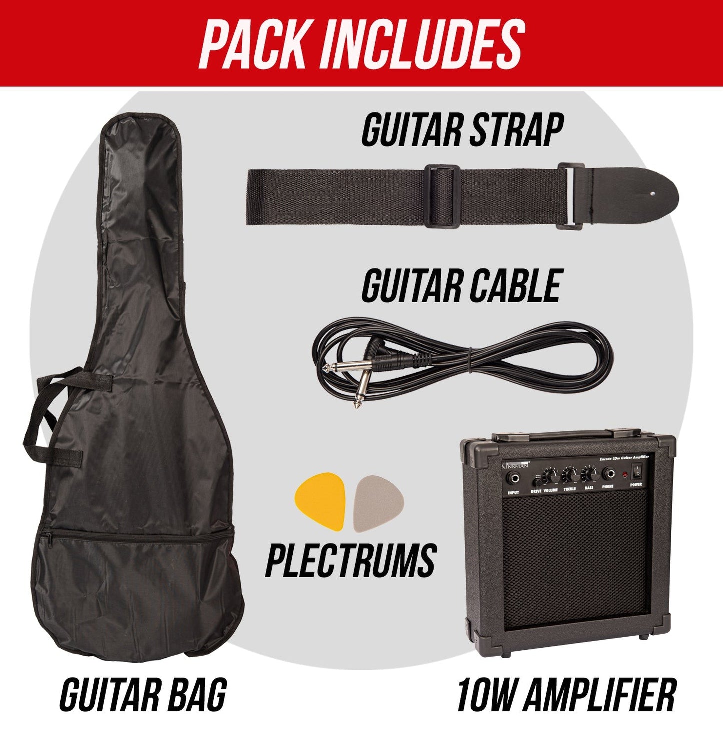 Encore Blaster E90 Electric Guitar Pack ~ Tobacco Sunburst