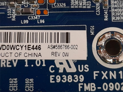 HP Z400 Workstation Socket LGA1366 Motherboard with Tray 586766-002 586968-001