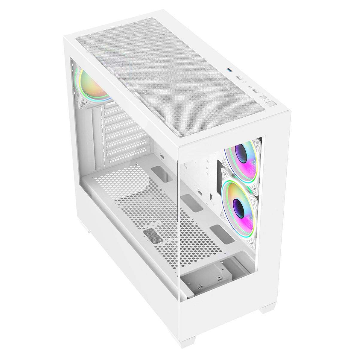 CiT Sense White Dual Tempered Glass Panelling ATX PC Gaming Case CIT-SENSE-W