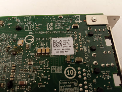 Dell Broadcom 57406 Dual Port 10GbE PCIe Low Profile Network Card 09P1N8 9P1N8