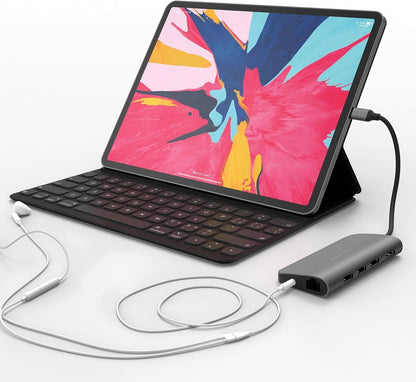 Targus Hyperdrive Power 9-in-1 USB-C Space Grey Hub - HD30F-GRAY