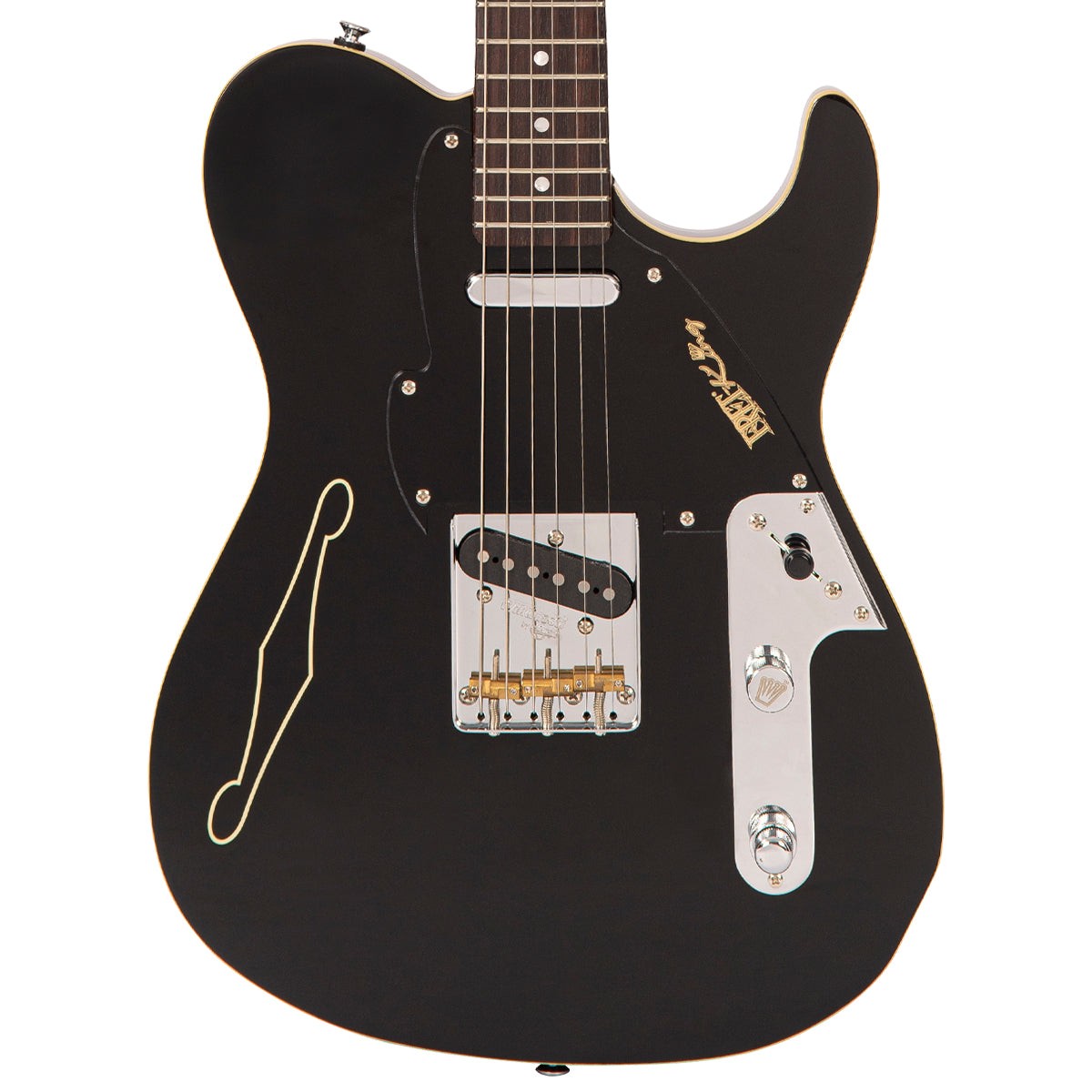 Fret-King Country Squire Stealth Electric Guitar ~ Gloss Black