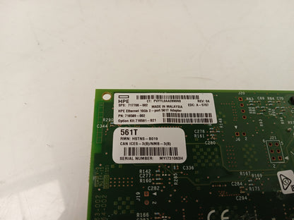 HP 561T 2-Port 10Gbps Low Profile Network Card Adapter 716589-002 717708-002