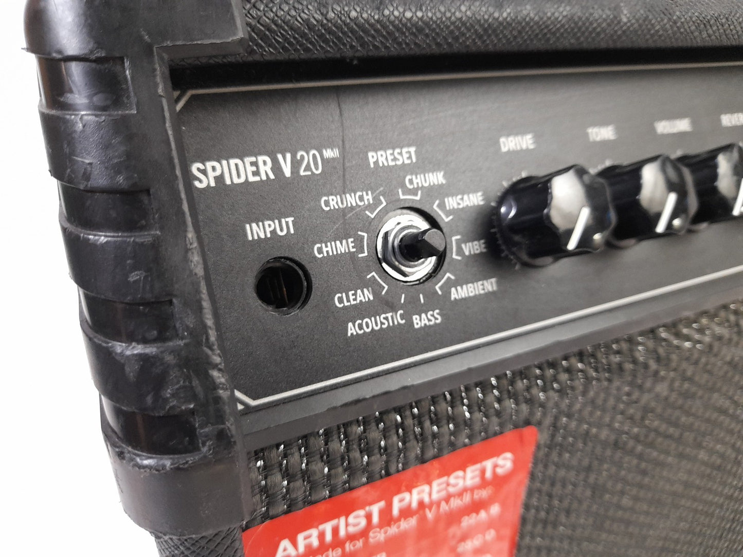 LINE 6 Spider V20 MkII Combo Guitar Amplifier - Missing Preset Dial