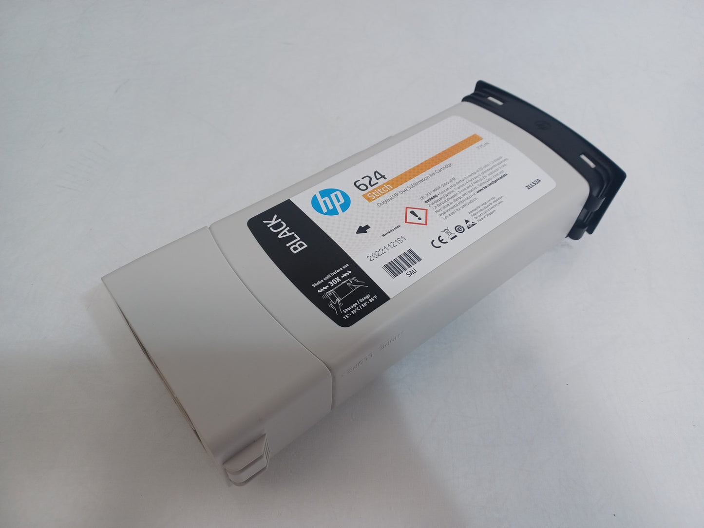 HP 624 2LL53A Stitch Dye Sublimation Ink Cartridge 775ml Black - Expiry 2022