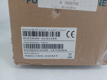 Powervar ABC150-22INT Voltage Regulator And Power Conditioner