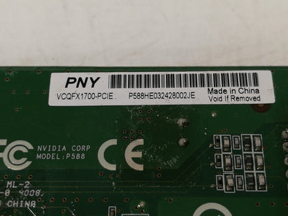 PNY NVIDIA Quadro FX 1700 512MB GDDR2 Video Graphics Card VCQFX1700-PCIE