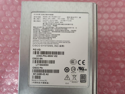 Cisco PS-2651-1-LF UCS C220 M3 650W Server Power Supply Unit 341-0490-02