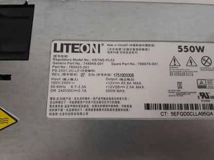 HP ProLiant DL120 Gen9 550W Server Power Supply Unit 765423-201 748949-001
