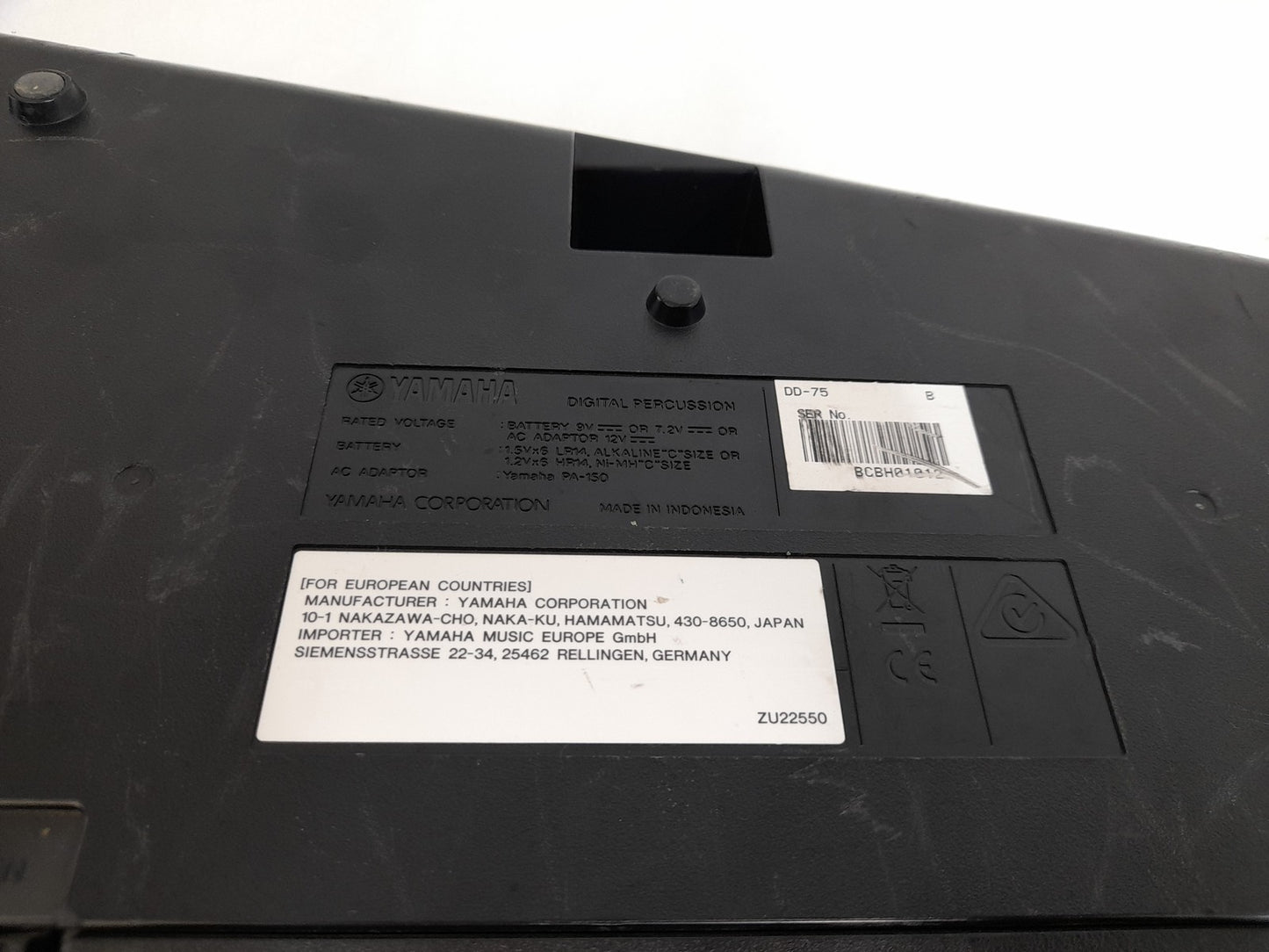 Yamaha DD-75 Electric Portable Drumset - Missing Dials & Power Supply