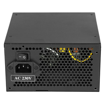 ACE 500W Black ATX Desktop Gaming PC - PSU Power Supply 120mm Red Cooling Fan