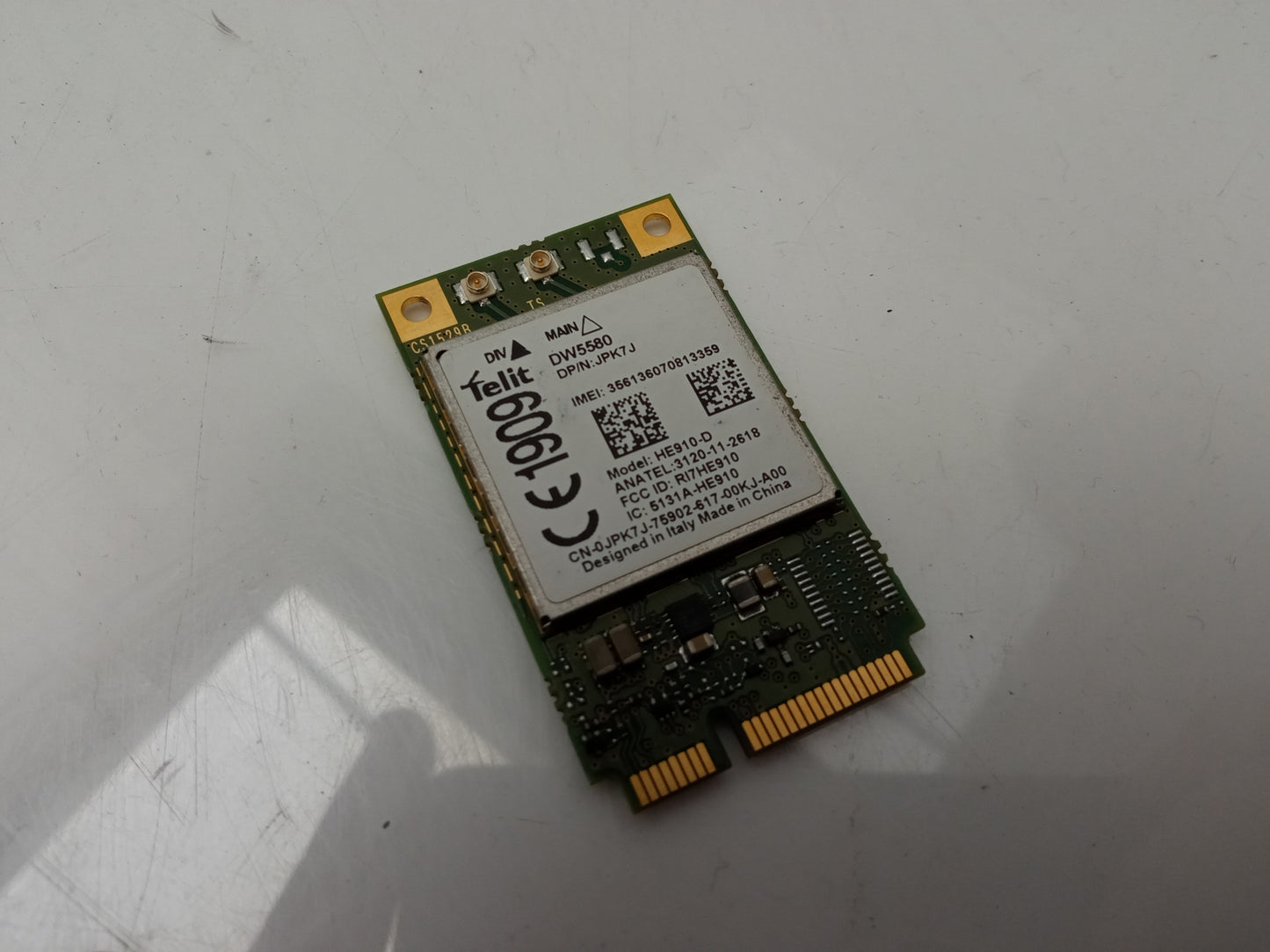 Dell DW5580 Telit HE910-D Wireless Network Card 0JPK7J JPK7J