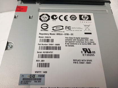 HP LTO3 StorageWorks Ultrium 920 Internal SCSI Tape Drive EH841-60005