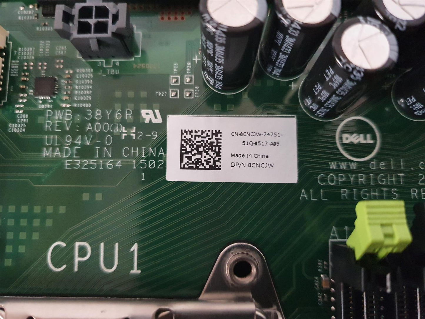 Dell PowerEdge R630 Dual Socket LGA2011-3 DDR4 Server Motherboard 0CNCJW CNCJW