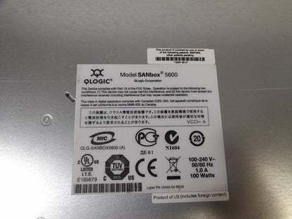 QLogic 8B5600Q-08A QLogic SANBox 5600 SAN Switch