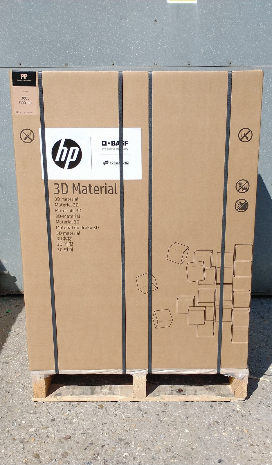 HP V1R28A 3D HR PP Polypropylene Material 300L 100KG