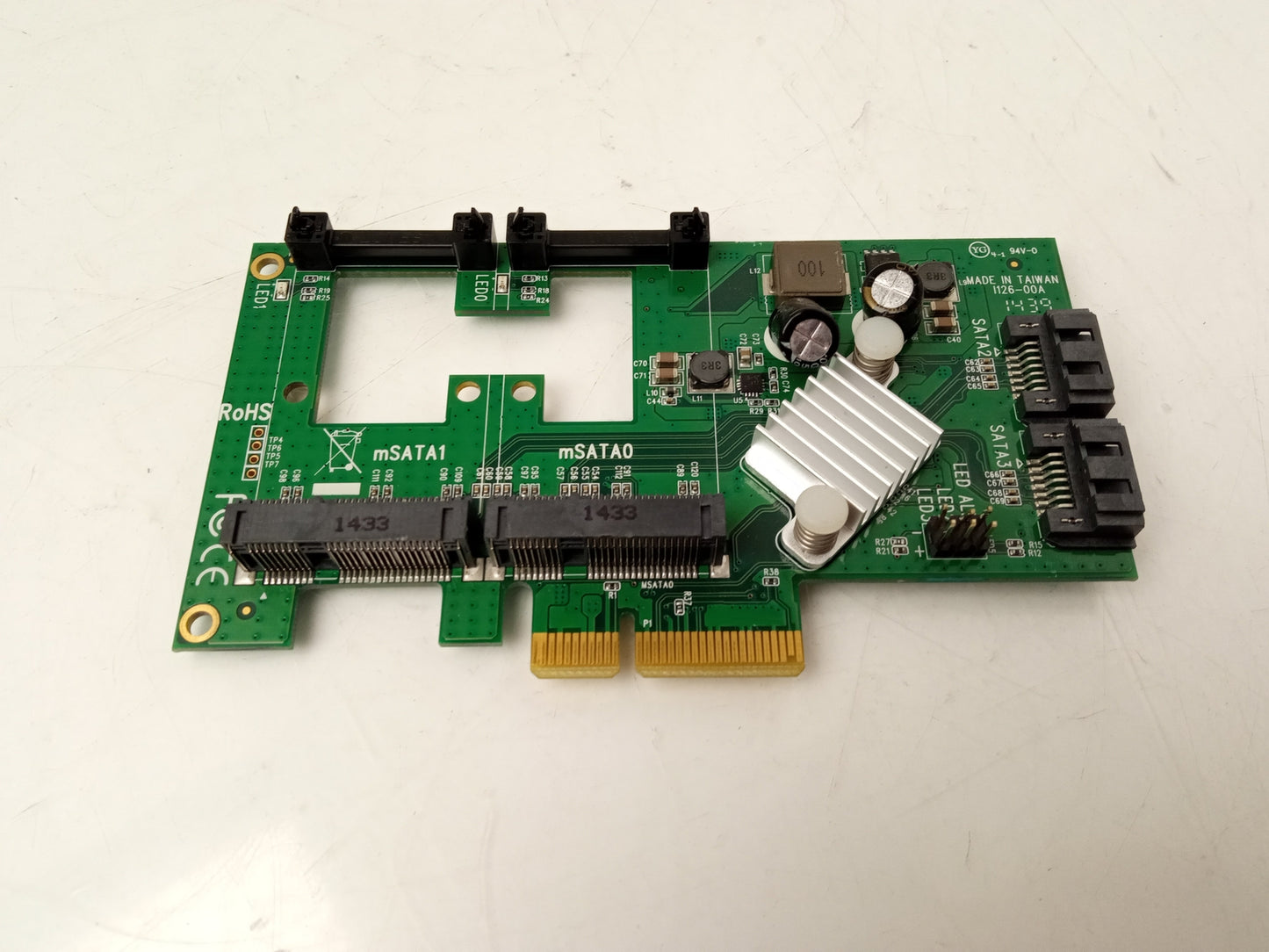 StarTech.com PEXMSATA3422 2 Port mSATA PCIe 6Gbps RAID Controller - No Bracket