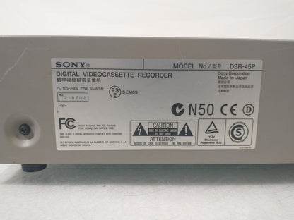 Sony DVCAM DSR-45P PAL Digital Video Cassette Recorder Player Error Code C31:40