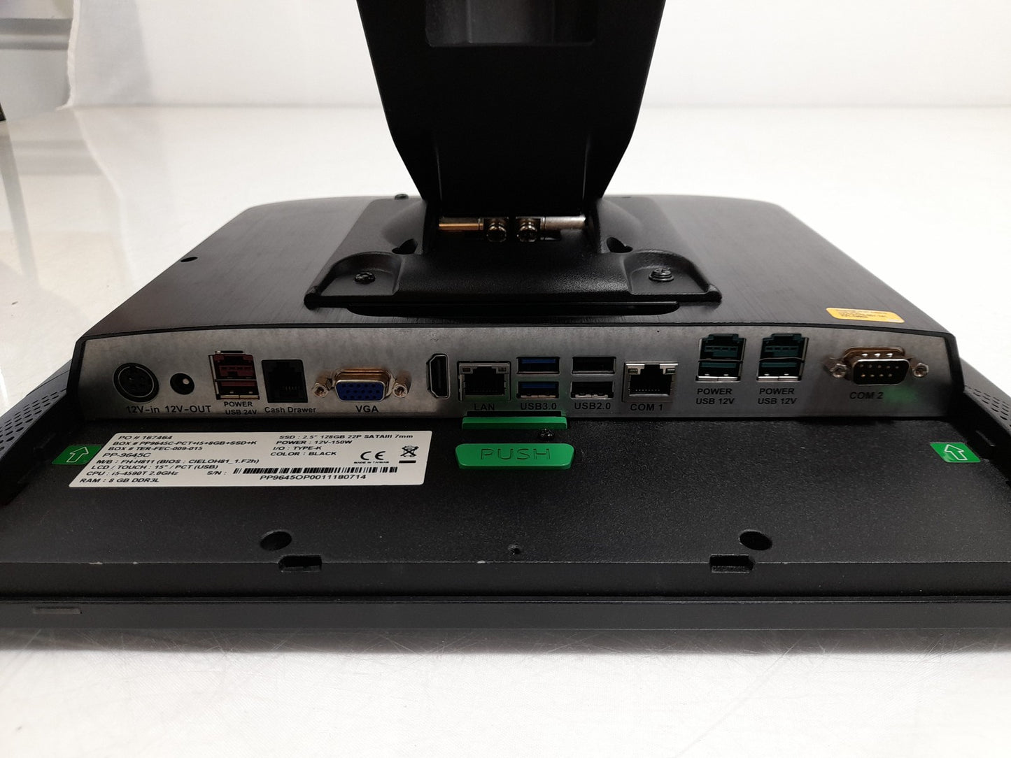 Cielo PP-9645C POS Touchscreen Till i5-4590T 12GB RAM 240GB SSD Win 10 - No PSU