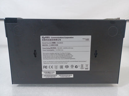 ZYXEL GS2200-8 8 Port Gigabit Layer 2 Managed Switch - With Rack Mounts