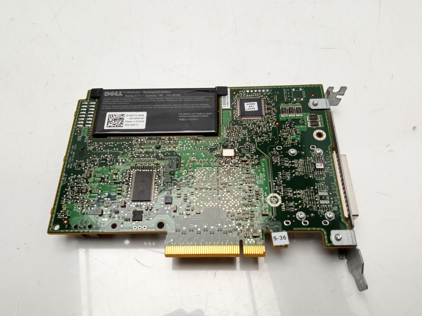 Dell PERC H800 SAS RAID Controller Card With 512MB Cache + Battery 0N743J N743J