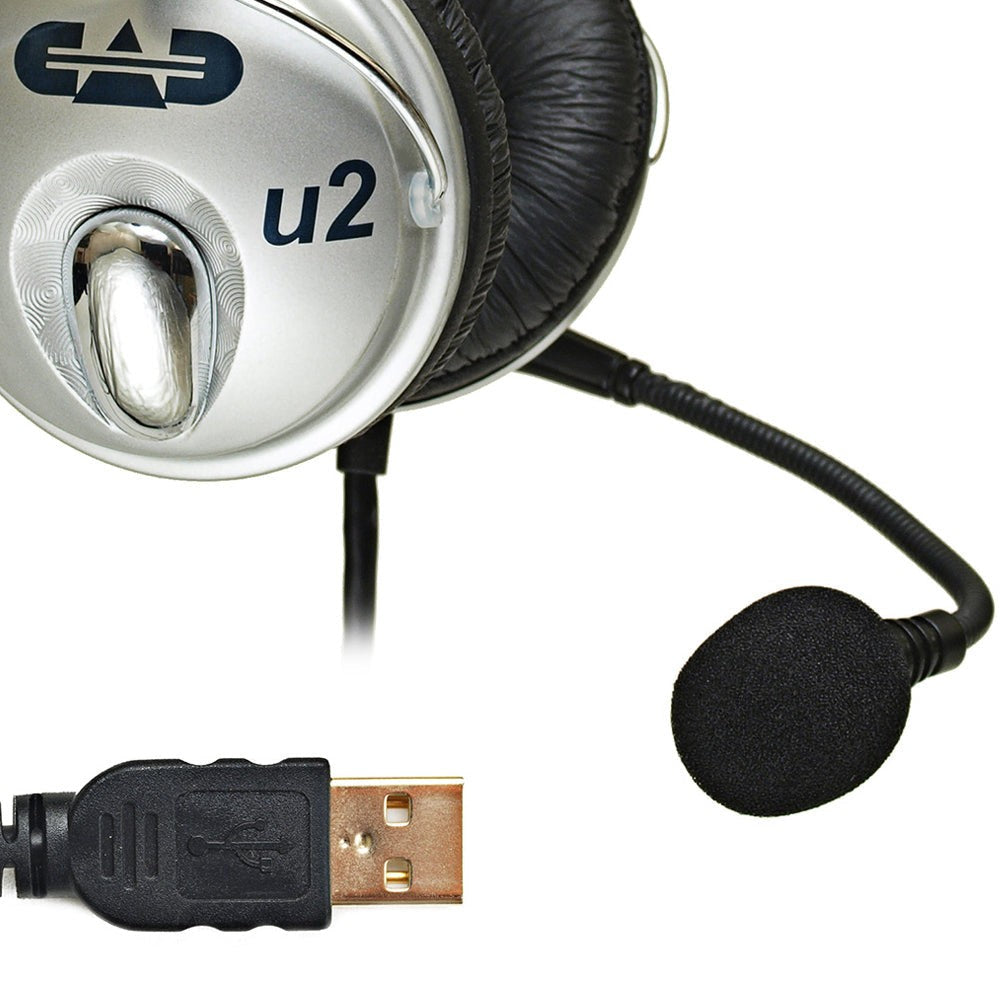 CAD U2 USB Stereo Headphones with Cardioid Condenser Microphone