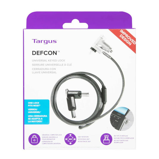 Targus DEFCON Ultimate Universal Keyed Cable Lock With Slimline Head ASP95GL