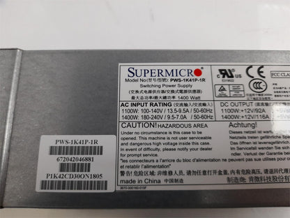 SuperMicro PWS-1K41P-1R 1400W Server Power Supply Unit