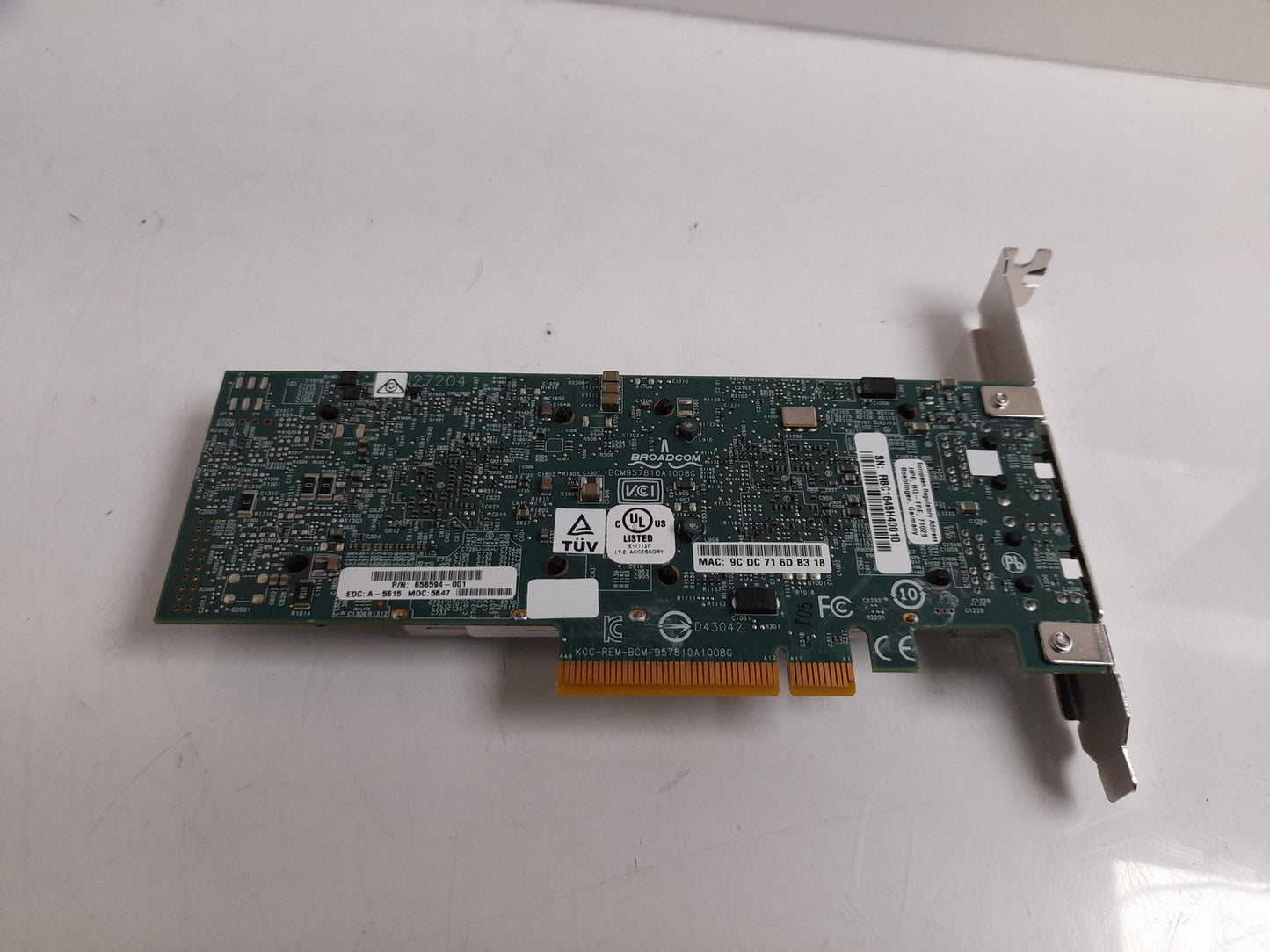 HP 530T Ethernet 10Gb 2-Port Adapter 656594-001 657128-001