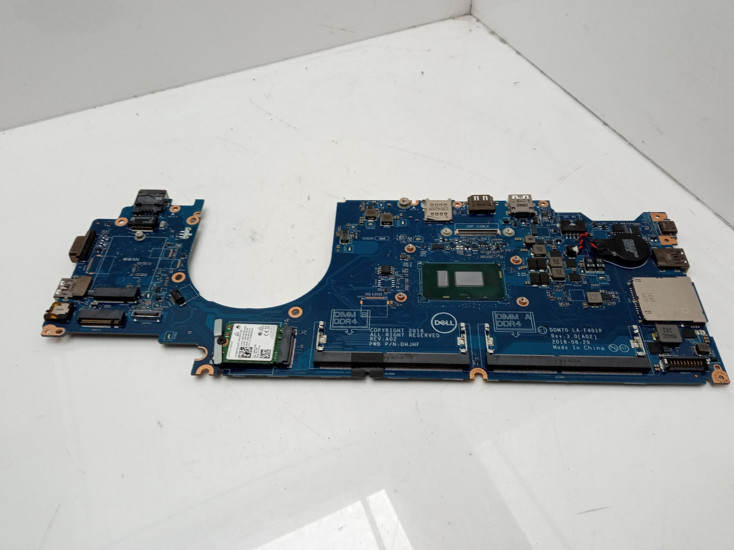 Dell Latitude 5490 Laptop Motherboard with i7-8650U 4.20 GHz CPU DDR4 0D3TCJ