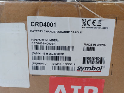 Zebra Symbol CRD4001-4000ER WT4090 WT41N0 4 Slot Charging Cradle - No PSU
