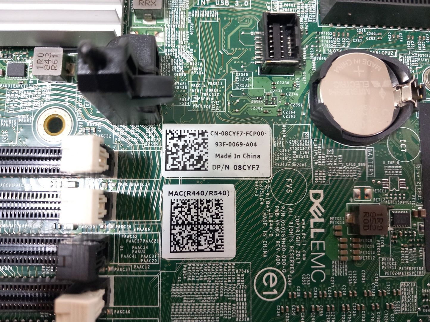 Dell EMC PowerEdge R440 Socket 3647 DDR4 Server Motherboard 08CYF7 8CYF7