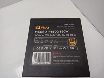 Vida Heracles Series 850W ATX Modular Desktop PC Power Supply Unit XTY850G-850W