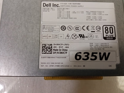 Dell Precision T5600 T3600 635W Power Supply Unit 0NVC7F NVC7F