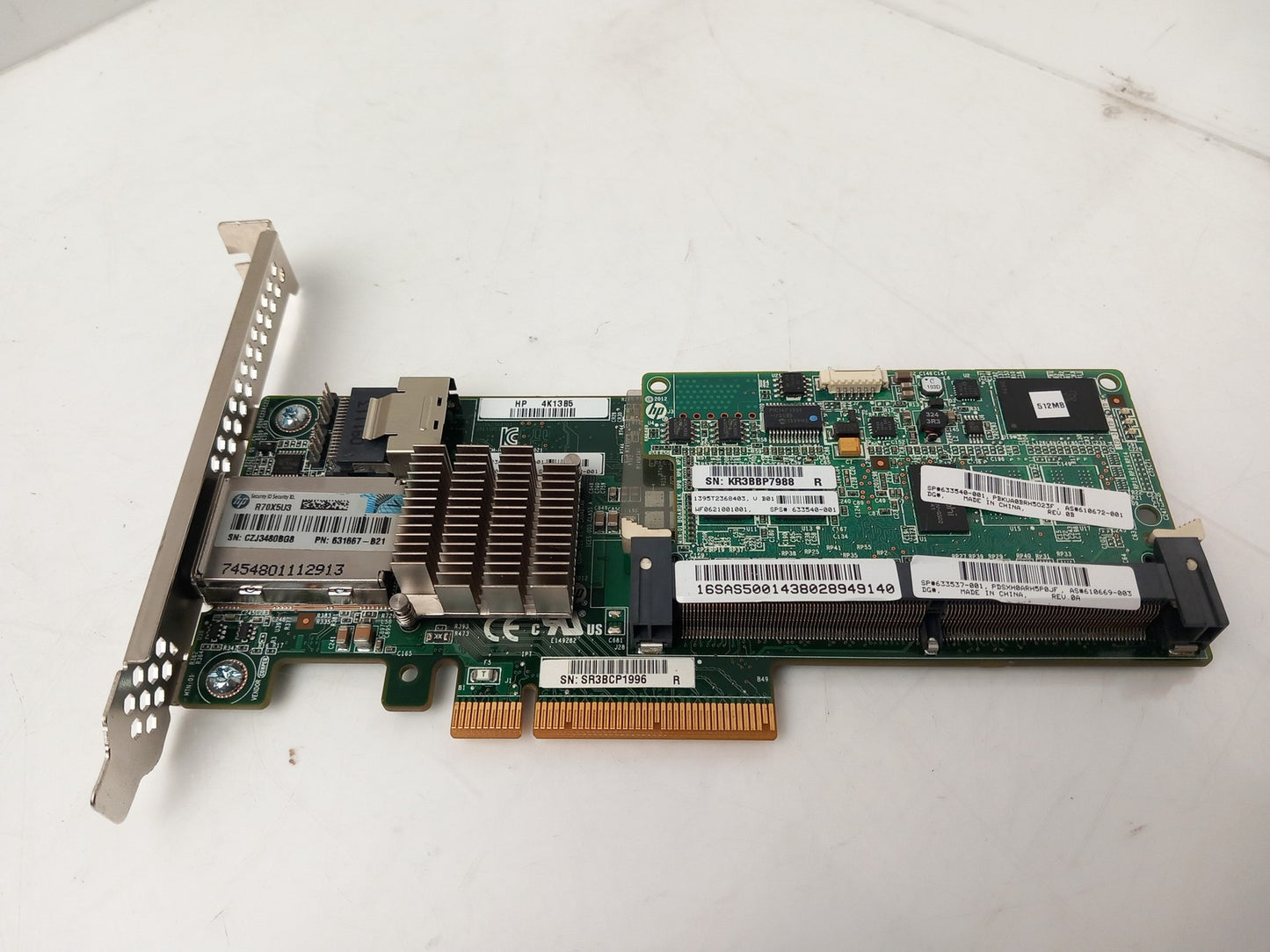 HP Proliant P222 Smart Array 512MB Controller Card 610669-003 633537-001