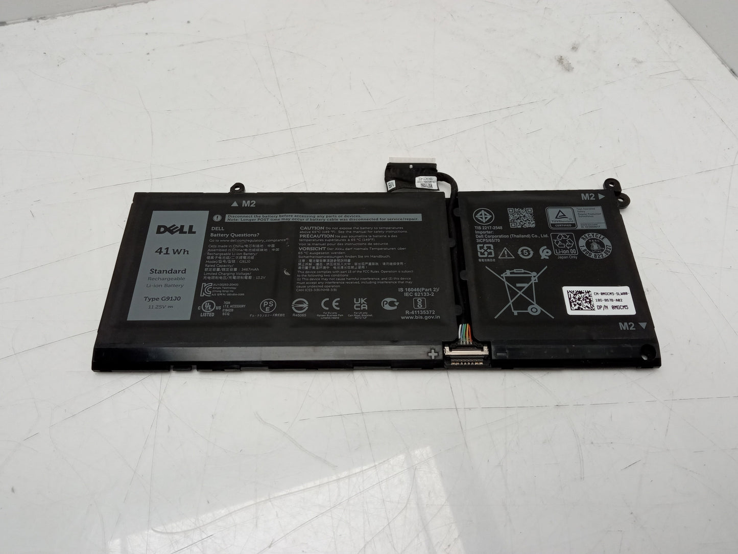 Dell G91J0 41Wh 11.25V Replacement Laptop Battery 0MGCM5 0927N5