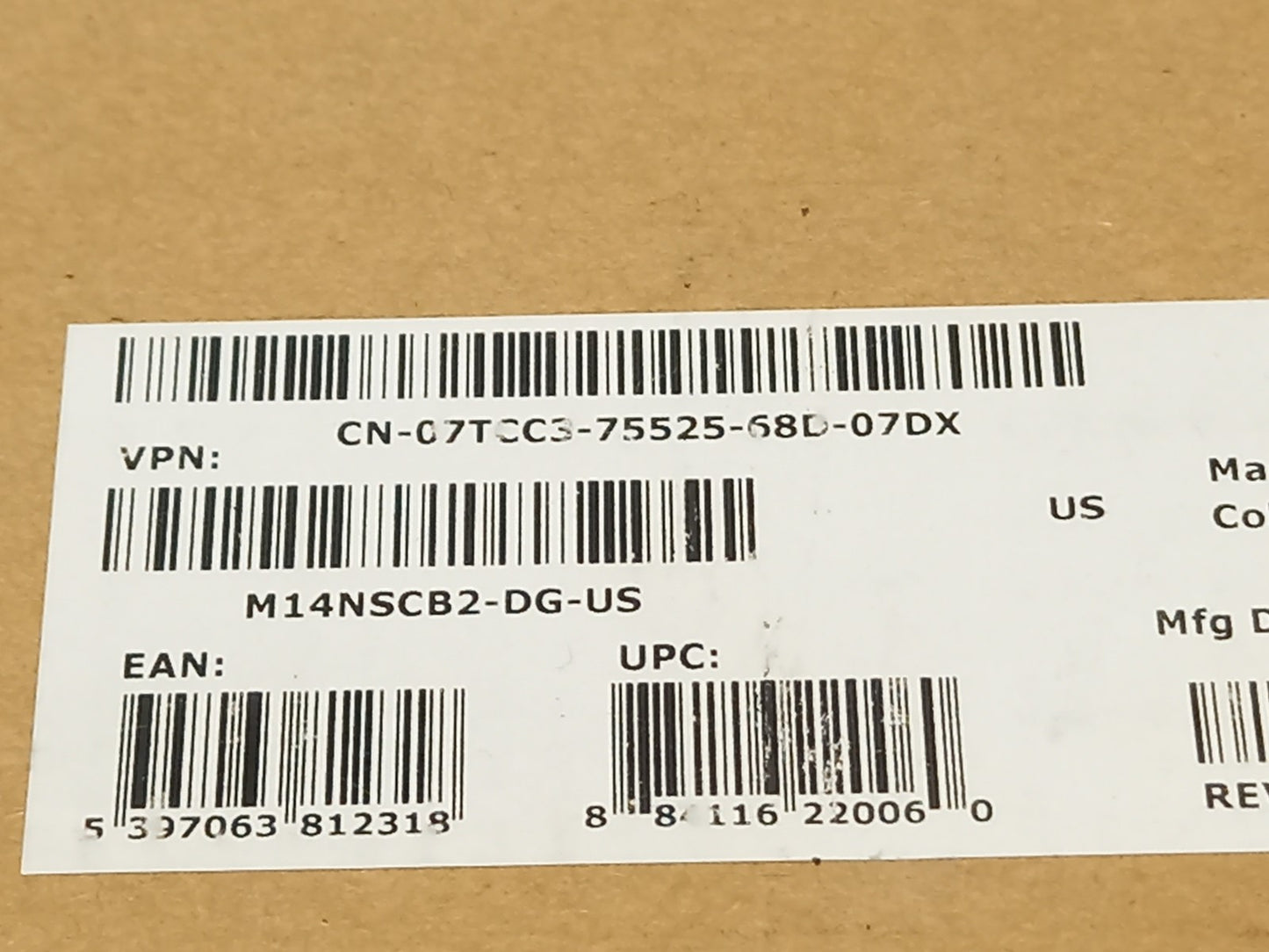 Dell XPS/Latitude 12 Tablet Base Slim Keyboard Touchpad Palmrest Assembly 07TCC3