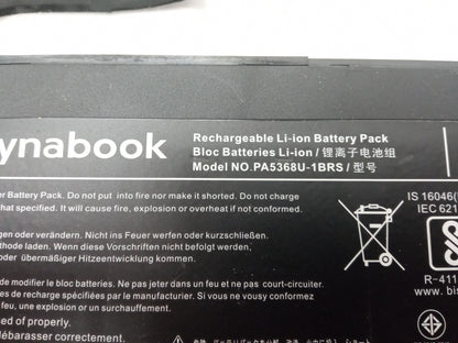 Dynabook 38.1Wh 15.4V 2480mAh Replacement Laptop Battery PA5368U-1BRS