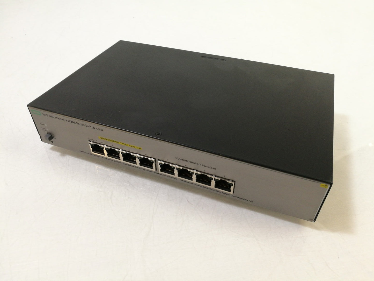 HPE OfficeConnect 1920S JL383A 8 Port PoE+ Gigabit Network Switch - No PSU