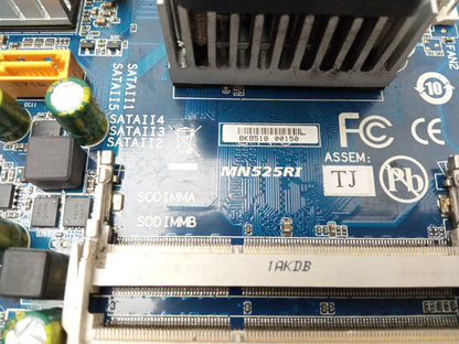 Gigabyte MN525RI Intel Atom D525 DDR3 Mini-ITX Motherboard With I/O Shield