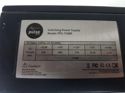 Pulse PPS-750BR 750W ATX Desktop Power Supply Unit