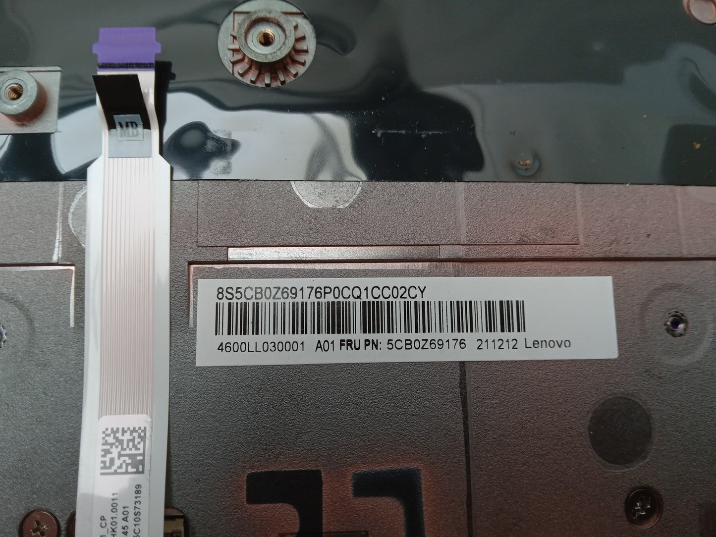 Lenovo ThinkPad L13 Gen 2 Laptop Keyboard Touchpad Palmrest Assembly 5CB0Z69176