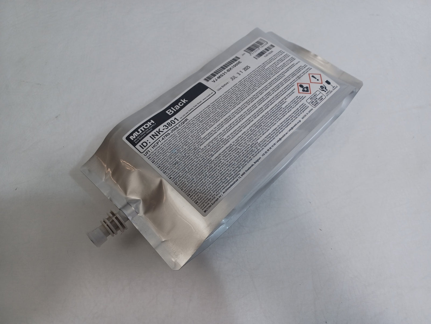 Mutoh Eco Solvent ValueJet VJ-MS31-BK1000E 1000ml Black - Expiry 31/07/2025