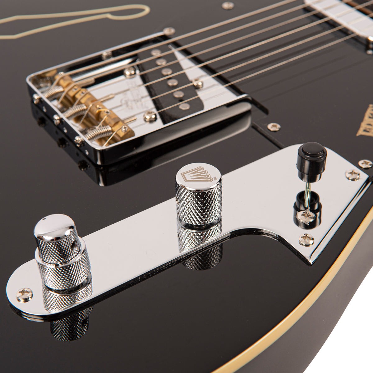 Fret-King Country Squire Stealth Electric Guitar ~ Gloss Black