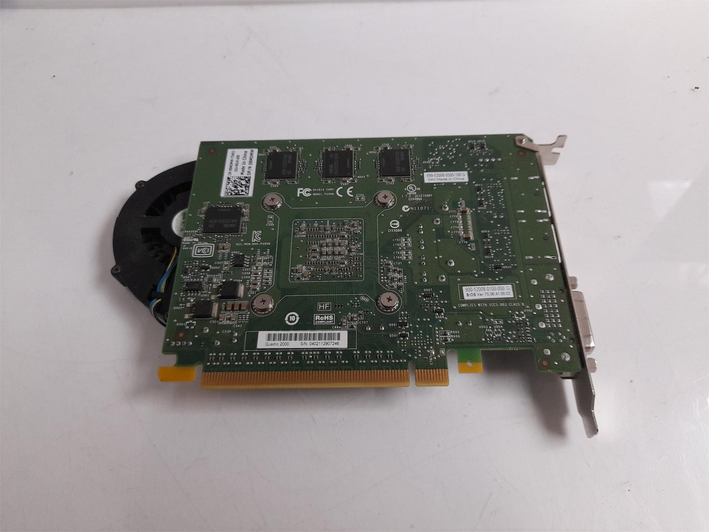 NVIDIA Quadro 2000 1GB 2xDP DVI Graphics Video Card 08MDMW 8MDMW