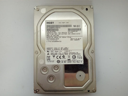 Hitachi Ultrastar HUS724020ALA640 2TB 3.5" Desktop Hard Drive SATA
