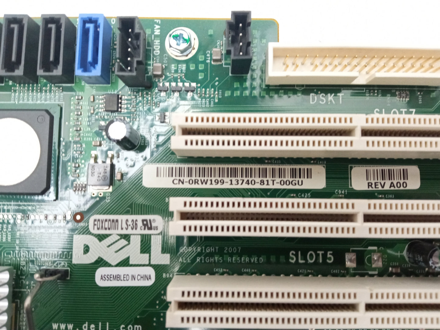 Dell Precision T7400 Dual Socket LGA771 Motherboard With Tray 0RW199 RW199
