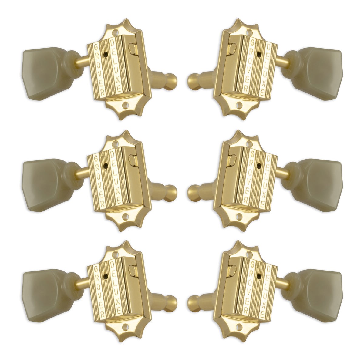 Grover Vintage Machineheads ~ 3+3 ~ Gold